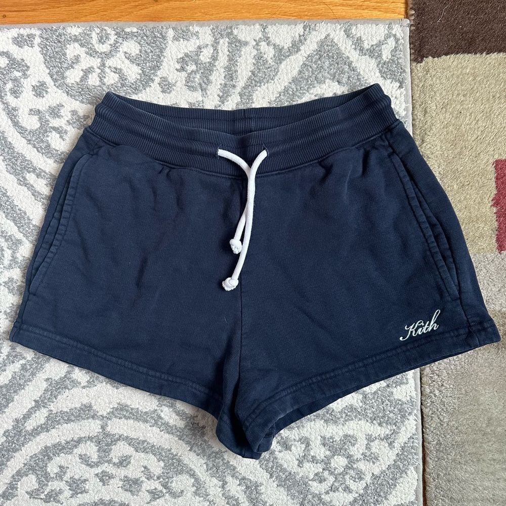 Kith Women’s XS Navy Blue and White Sweat Shorts